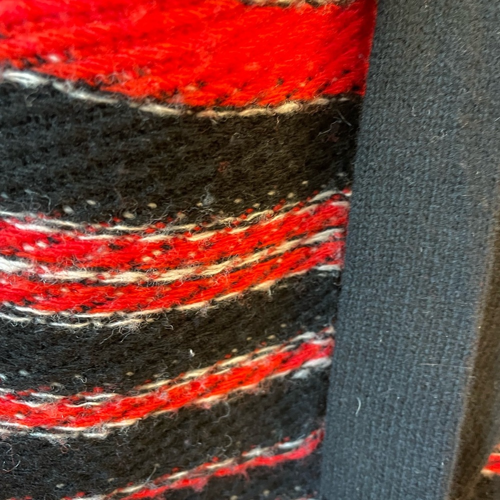 Lauren Ralph Lauren Red and Black Knit Cardigan Southwest - Picture 11 of 13